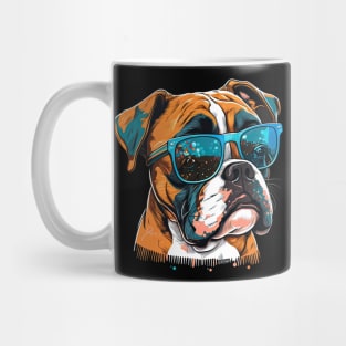 Boxer with Sunglasses Mug